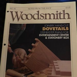 🎉5/$10🎉 Woodsmith magazine number 81 June 1992 entertainment center